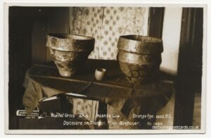 Burial Urns and Incense cup, Stanton Moor, Birchover