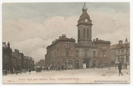 Chesterfield Town Hall and Market Place - Artistic